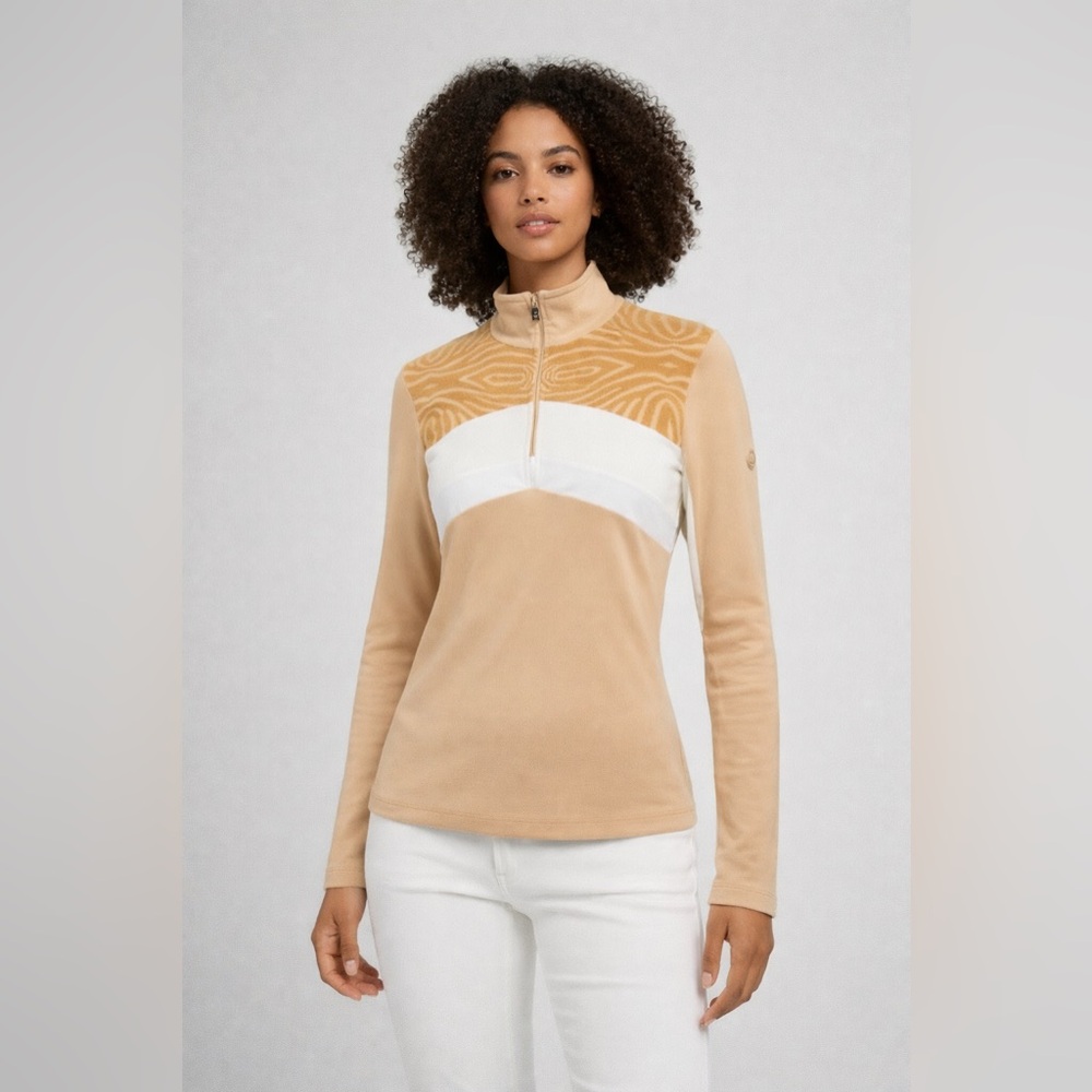 Bogner Catja‎ Technical Sweater XS EU 34 Zip Ski Top Luxury Stretch NWT $290
